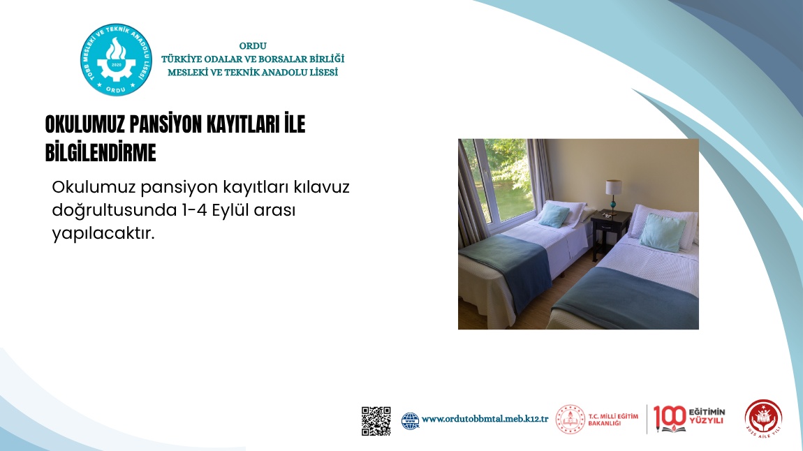 Okulumuz Pansiyon Kayıtları ile Bilgilendirme