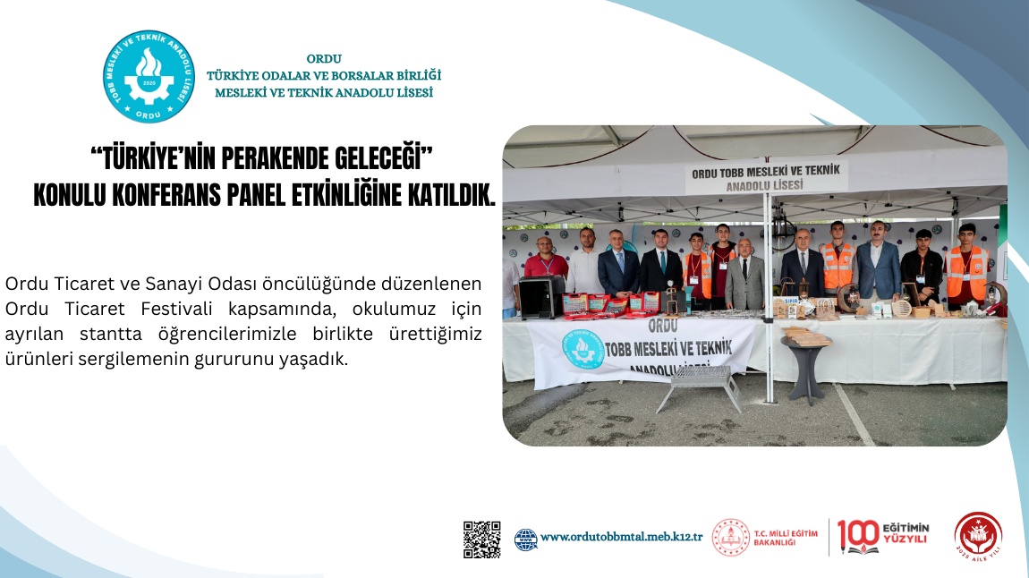 Okulumuz Ordu Ticaret Festivali’nde 